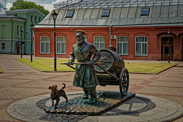 Monument Petersburg Water Carrier Museum Complex — Stock Photo, Image