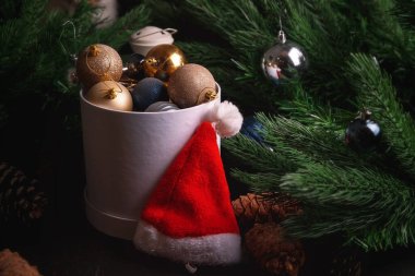 Noel oyuncağı. Yeni yılın geçmişi. Noel sakin hayat.