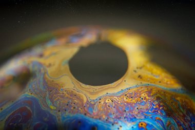 Baloncuk. Soyut kalıplar. Sabun köpüğü boşluk gibidir..