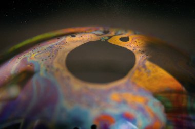 Baloncuk. Soyut kalıplar. Sabun köpüğü boşluk gibidir..