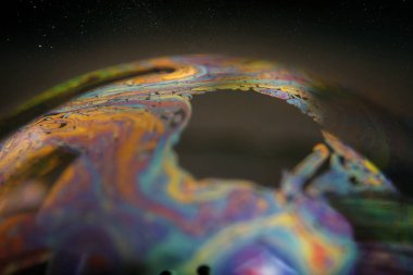 Baloncuk. Soyut kalıplar. Sabun köpüğü boşluk gibidir..