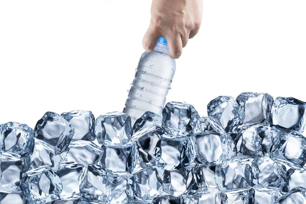Бутылка Льдом — стоковое фото