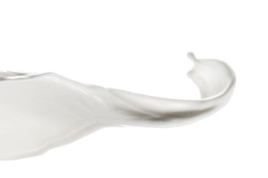 Süt Splash üzerinde beyaz, yakından görmek 