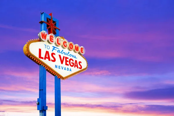 Signboard Inscription Welcome Fabulous Las Vegas — Stock Photo, Image