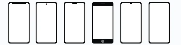 一套现代手机前置显示器的设计 — 图库矢量图片