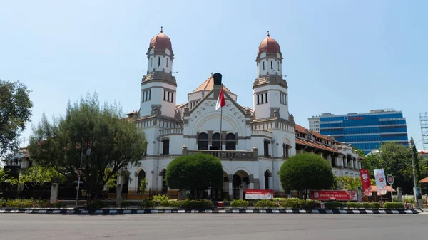 Den Berömda Kolonialbyggnaden Semarang Indonesien Som Heter Lawang Sewu — Stockfoto