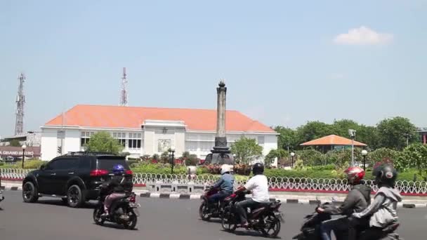 September 2020 Semarang Indonesien Tugu Muda Ungdomsmonumentet Ett Historiskt Landmärke — Stockvideo