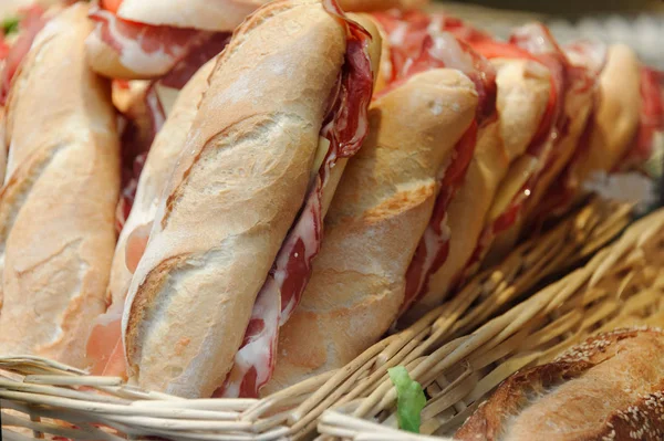 Sandwiches Lugano Canton Ticino Suiza — Foto de Stock