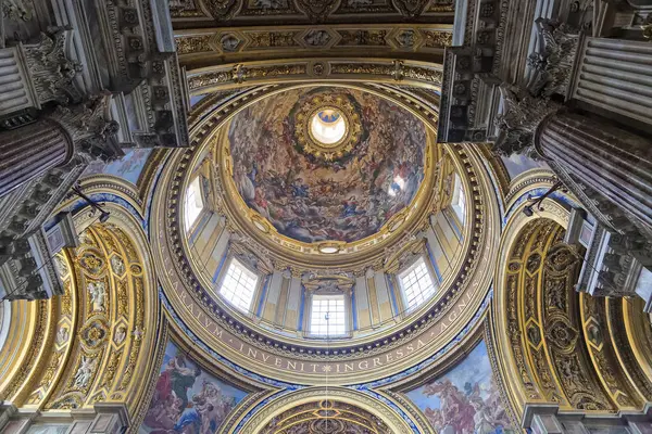 Sant Agnese Agone Church Rome Lazio Italy Europe — Stock Photo, Image