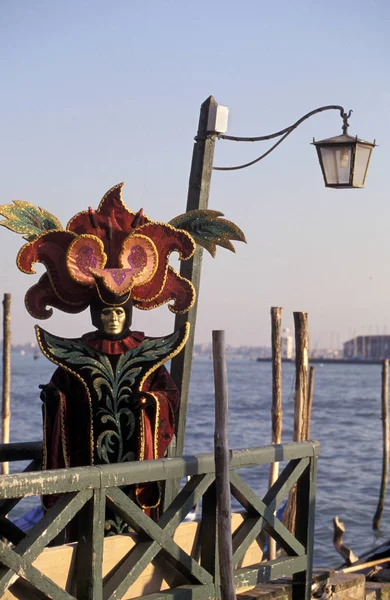 Person Costume Carnival Venice Veneto Italy — Stock Photo, Image