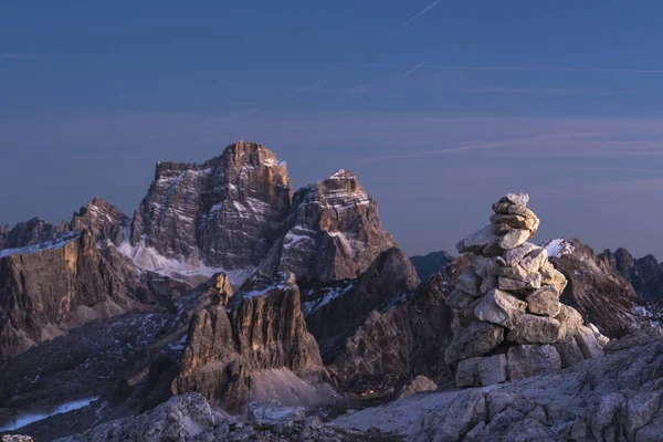View Lagazuoi Pelmo Lastoi Formin Cortina Ampezzo Cadore Dolomiti Dolomites — Stok fotoğraf