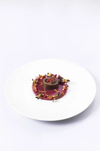 黑巧克力 茉莉花和葡萄柚 — 图库照片