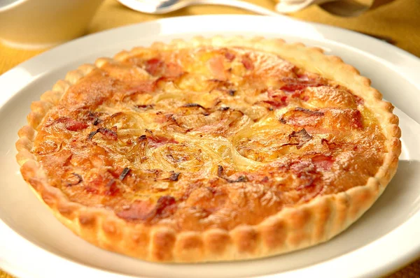 Quiche Lorraine Plate — Stock Photo, Image