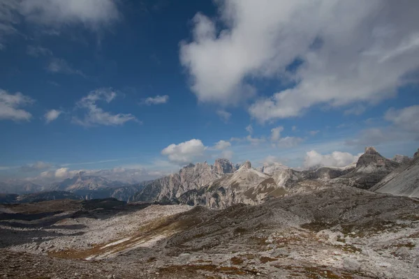 Trois Sommets Lavaredo Tre Cime Lavaredo Dolomites Unesco Patrimoine Mondial — Photo
