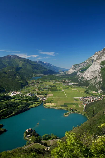 Scorcio Sul Lago Castello Toblino Valle Dei Laghi Trentino Alto — Stock Photo, Image