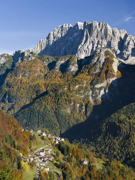Mount Civetta Veneto Civetta One Icons Dolomites Foreground Villages San — Stock Photo, Image
