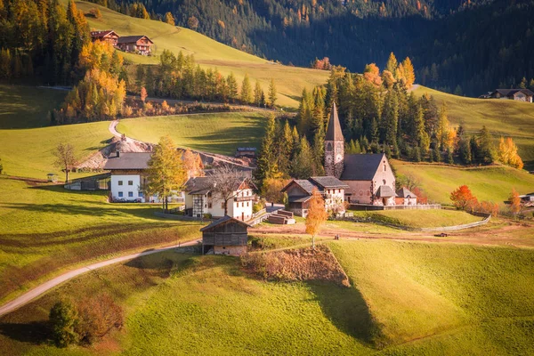 Funes Valley Trentino Alto Adige Italië — Stockfoto
