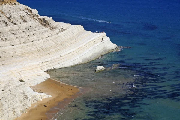 Scala Dei Turchi Marna Scogliera Mantella Rossello Agrigento Sicilia Italia — Foto Stock