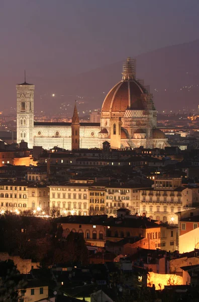 Cityscape Katedrą Santa Maria Del Fiore Florencja Toskania Włochy — Zdjęcie stockowe