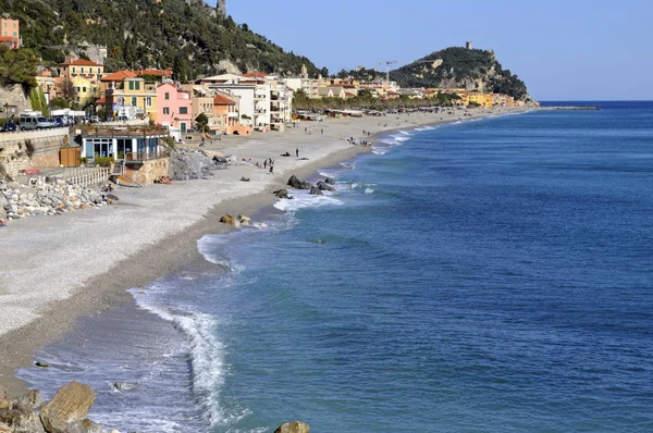 Beach Varigotti Savona Megye Ligury Olaszország Európa — Stock Fotó