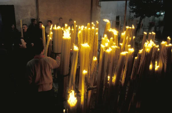 Sint Sebastiaans Feest Acireale Italië — Stockfoto