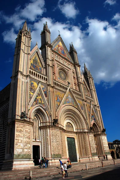 Πόλη Του Orivieto Duomo Cathedral Umbria Ιταλία Ευρώπη — Φωτογραφία Αρχείου