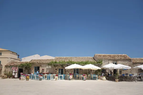 Bar Marzamemi Sicilien Italien Europa — Stockfoto