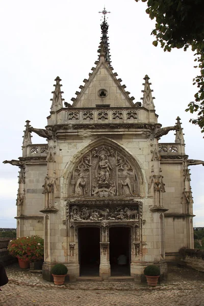 法国安博瓦兹Clos Luc庄园 圣胡贝尔教堂 埋有莱昂纳多 芬奇的遗骸 — 图库照片
