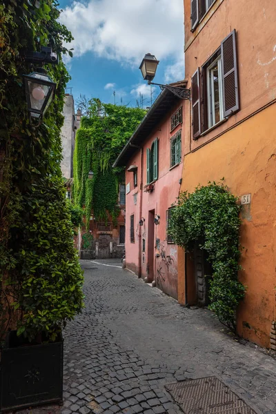 Verkürzung Trastevere Distrikt Rom Lazio Italien Europa — Stockfoto