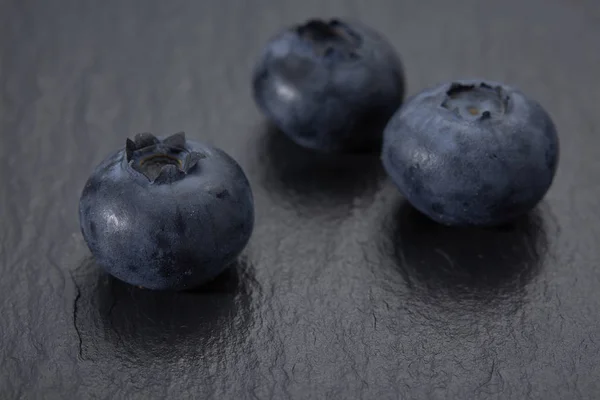Frutas Mirtilo Fundo Escuro — Fotografia de Stock