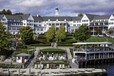 George gölünde 8 Ekim. Tarihsel Sagamore Hotel 1893 yılında George gölünde, New York'ta açılan Birleşik Devletleri, Untied Birleşik. 8 Ekim 2017