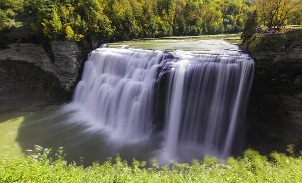 Middle Falls Letchworth State Park State — Stock Photo, Image