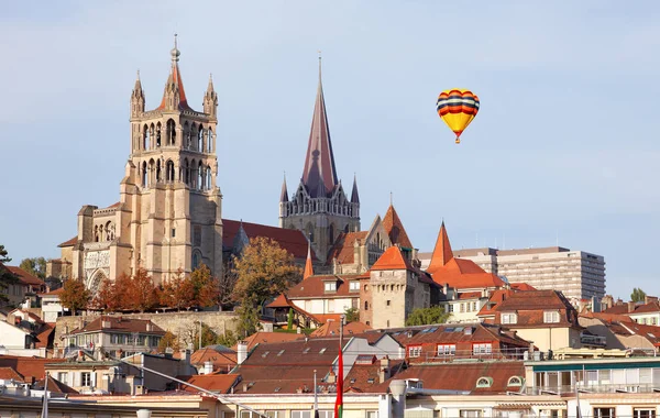 Stadt Lausanne Westen Der Schweiz — Stockfoto