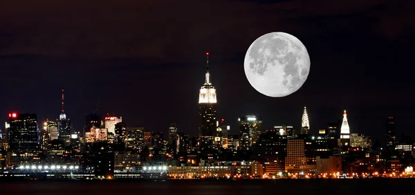 Horizonte Ciudad Nueva York Desde Liberty State Park — Foto de Stock