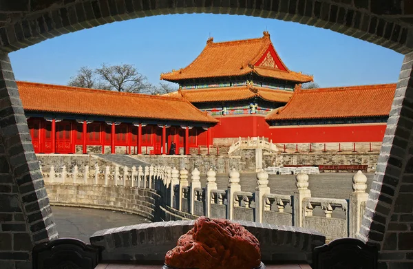 Historical Forbidden City Museum Center Beijing — Stock Photo, Image