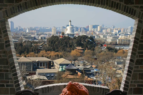 北京市从京山山顶鸟瞰图 — 图库照片