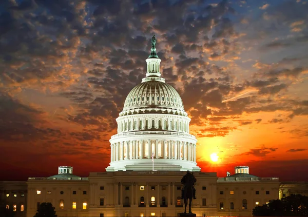 Budova Kapitolu Spojených Států Washingtonu — Stock fotografie