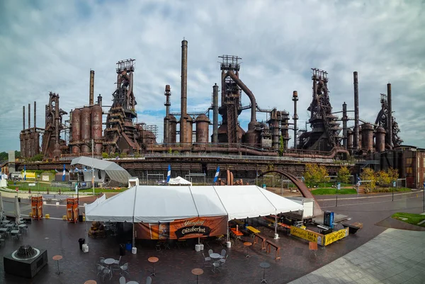 Bethletem アメリカ合衆国 2018 ベツレヘム で曇りの日にはまだ立っている鋼工場全景 — ストック写真