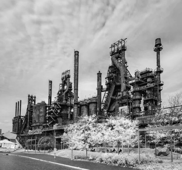 Stahlwerk Steht Noch Betlehem Wie Rostet Und Verfärbt Sich Mit — Stockfoto