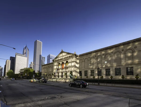 Chicago Illinois Oct 2018 Beautiful Building Art Institute Chicago Evening — Stock Photo, Image