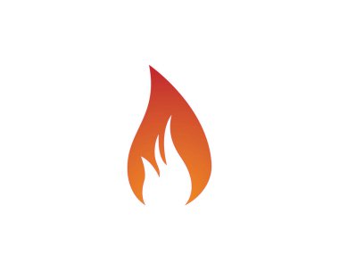 ateş alev logosu şablonu 
