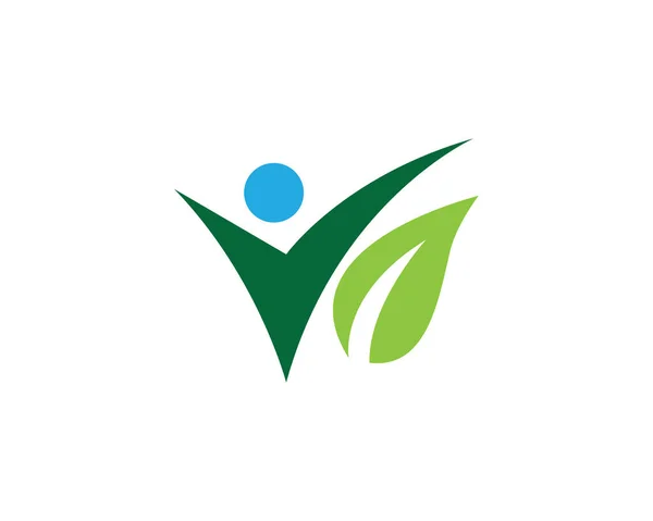 Healthy Life Logo Template Vector Icon — Stock Vector