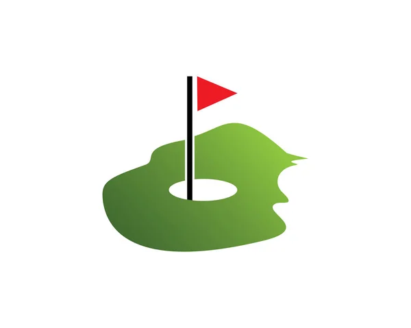 Modello logo golf — Vettoriale Stock
