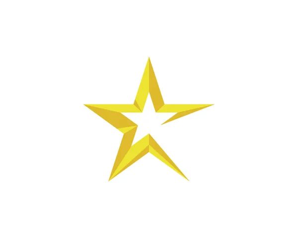 4 つ星のロゴのテンプレート — ストックベクタ