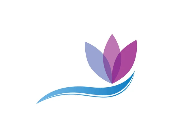 Kwiat logo szablon — Wektor stockowy