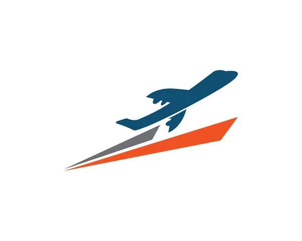 Plane logo vector — Stock Vector
