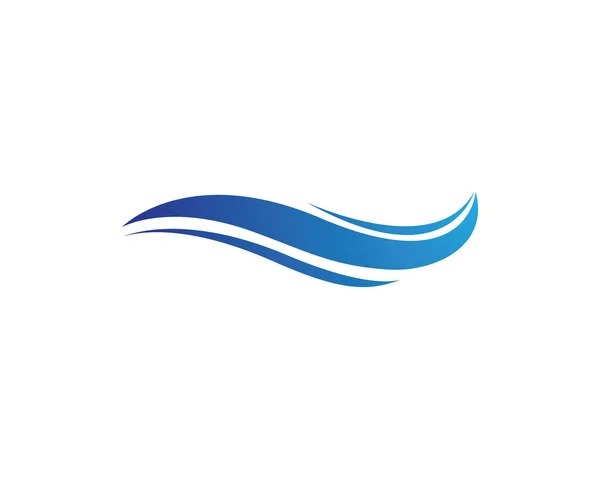 水の波のロゴ — ストックベクタ