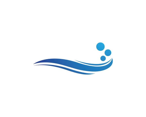 Logo gelombang air - Stok Vektor
