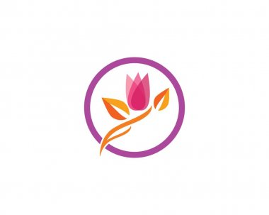 Gül çiçeği Logo 