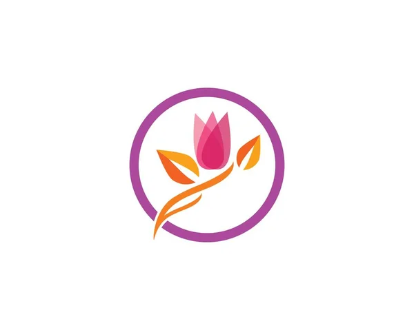 Flor rosa Logo —  Fotos de Stock